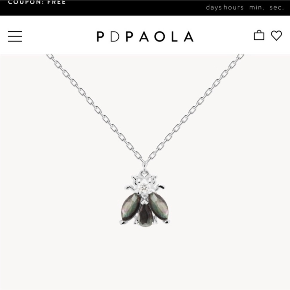Zaza Silver Bee Necklace